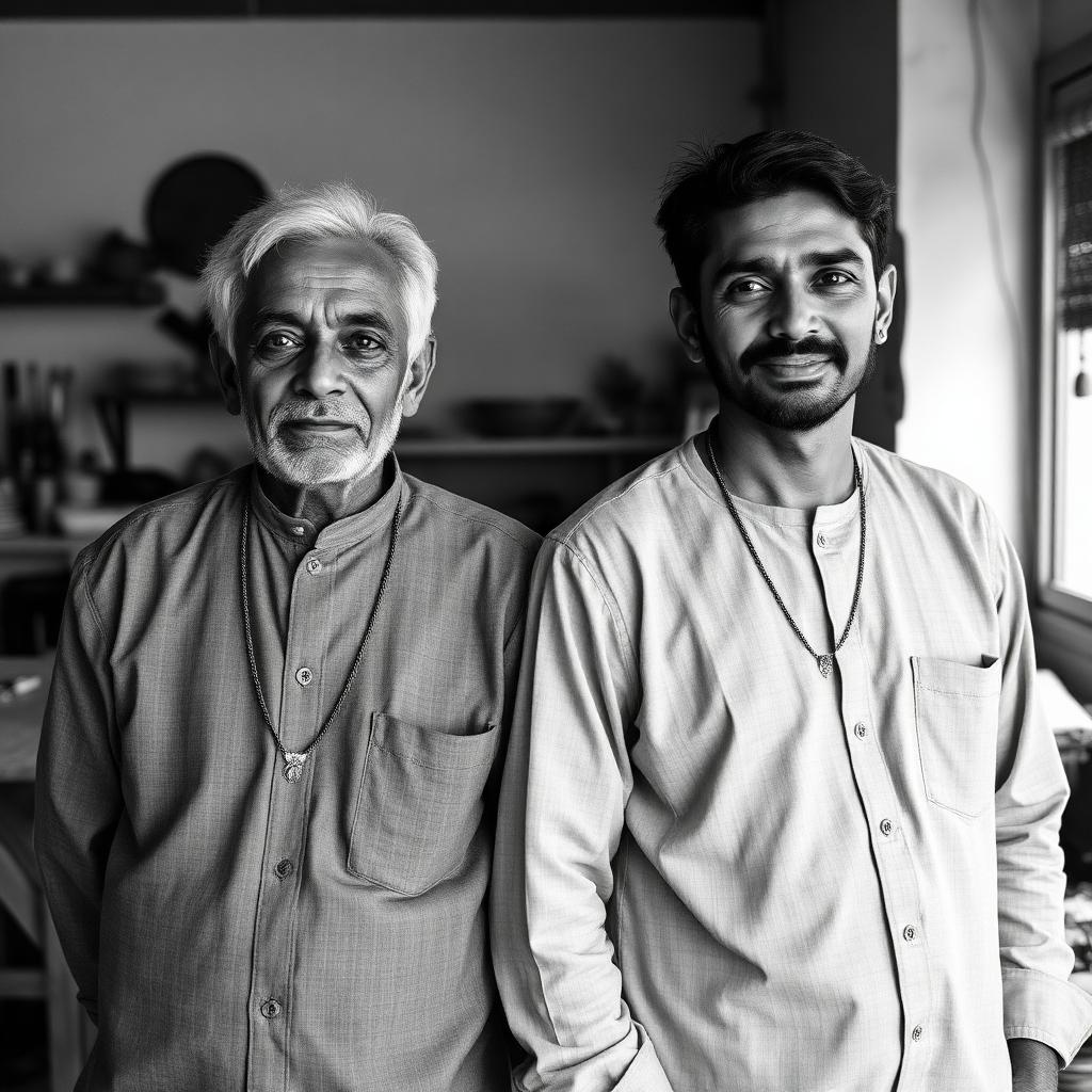 Sagar and Ganpat Sangodkar in the SELEN workshop