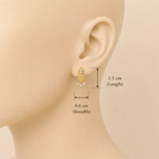 Petite Bloom Earring - Dimension Guide - SELEN