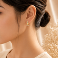 Petite Bloom Earring - 925 Silver 20K Gold Plated - SELEN