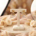 Triangle Earrings - 925 Silver 20K Gold Plated - SELEN